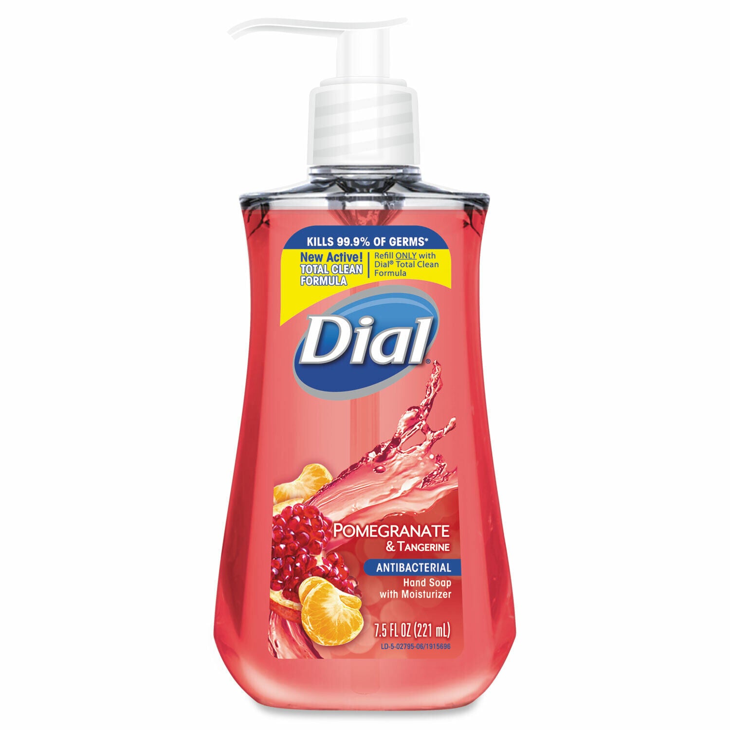Dial, Antibacterial, Granatäpple & mandarin, Flytande tvål, För händer, 221 ml
