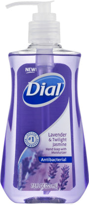 Dial, Antibacterial, Lavendel & Skymningsjasmin, Flytande tvål, För händer, 221 ml