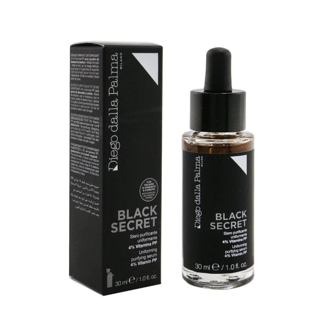Diego Dalla Palma, Black Secret, Renande, Serum, För ansiktet, 30 ml