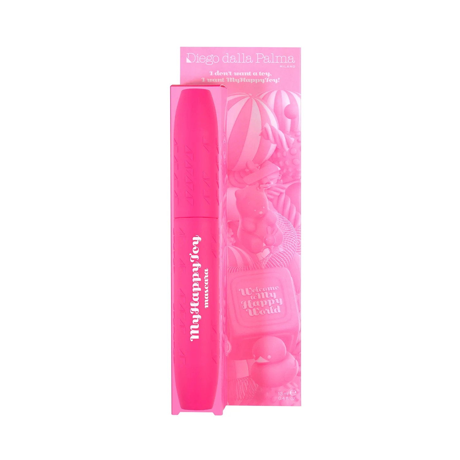 Diego Dalla Palma, My Happy Toy, Definiera fransar, Mascara, Svart, 13 ml