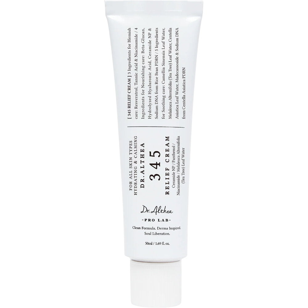 Dr. Althea, 345 Relief, Återfuktande, Grädde, För ansiktet, 50 ml