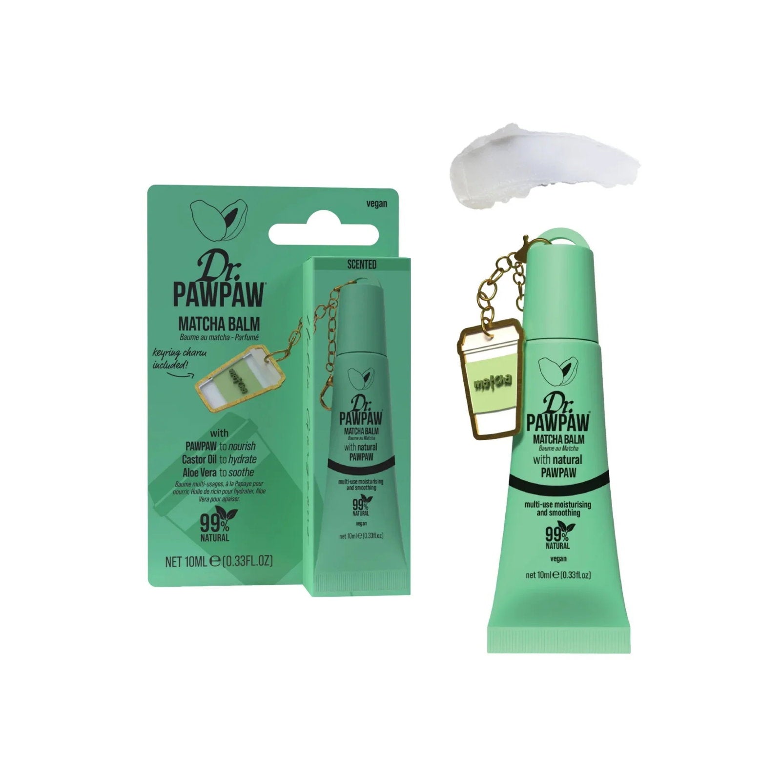 Dr. PawPaw, Matcha Balm, Återfuktande, Läppbalsam, 10 ml