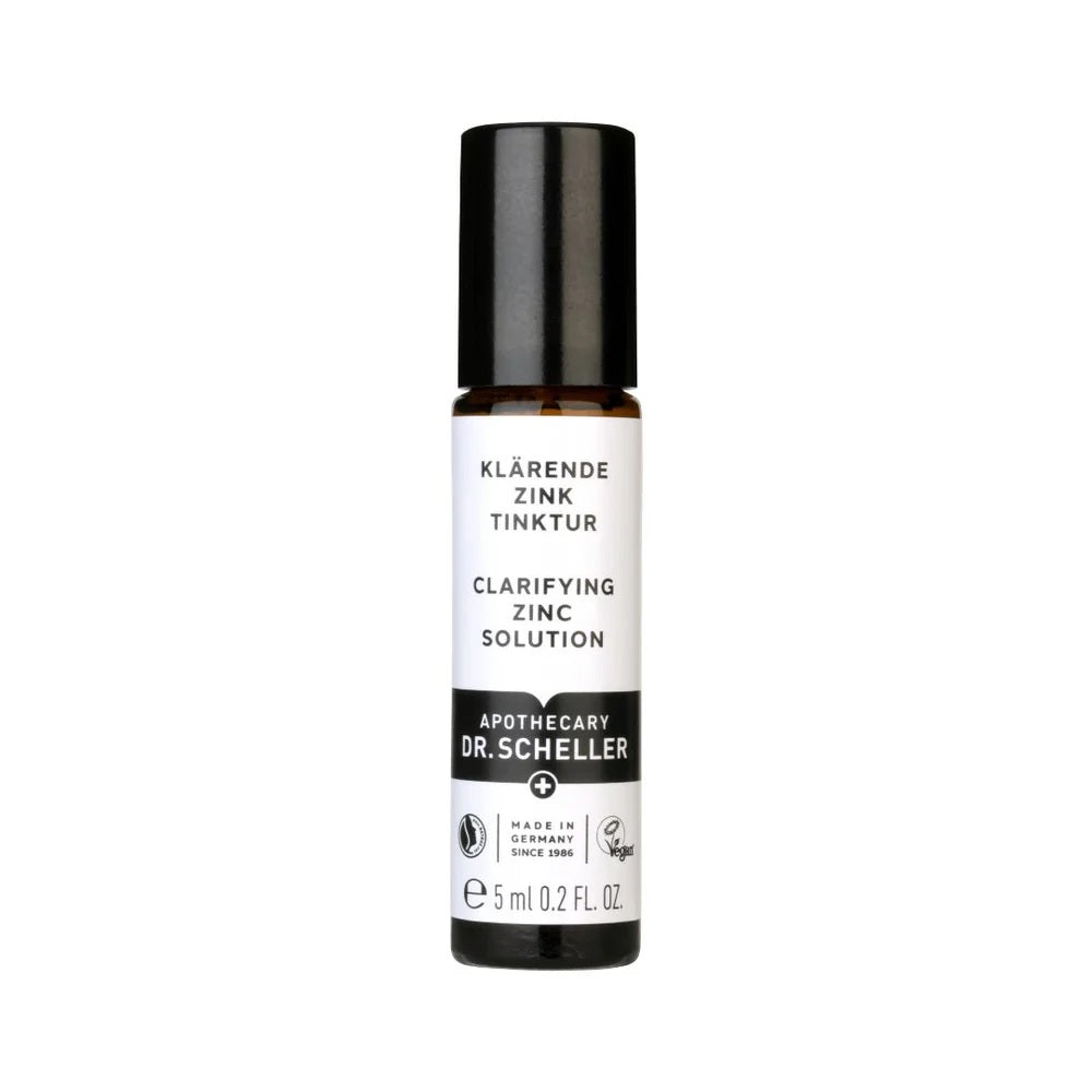 Dr. Scheller, Clarifying Zinc Solution, Vegan, Purifying & Soothing, Natt, Pinne, Ansikte, 5 ml