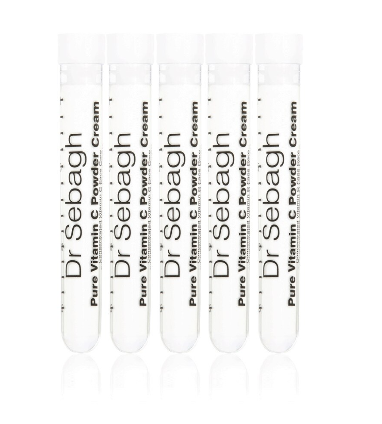 Set, Dr Sebagh, Pure Vitamin C Powder Cream, Revitalisering, Grädde, För ansiktet, 5 st, 1.95 g