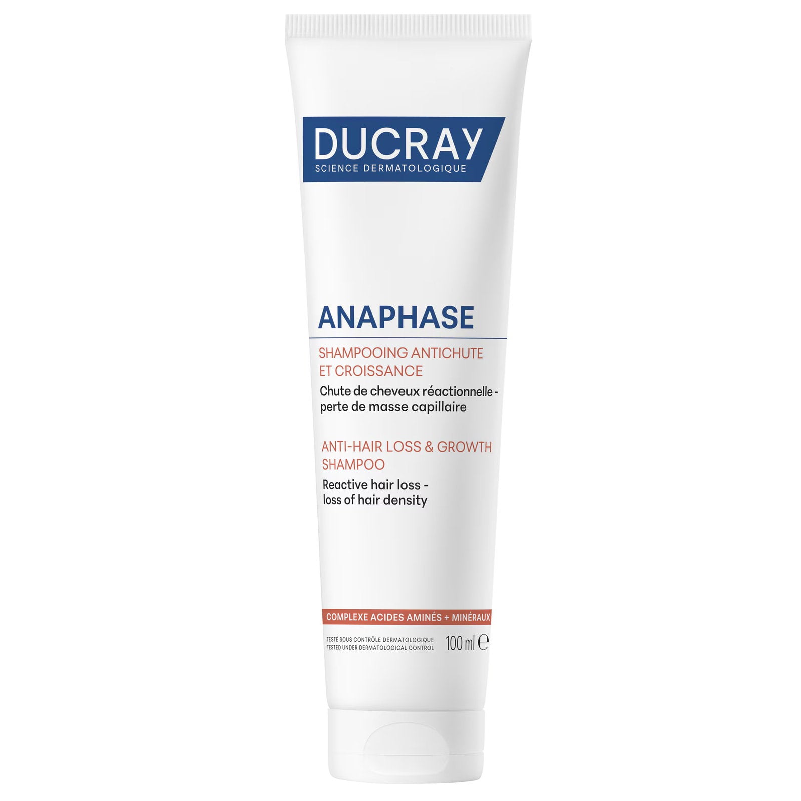 Ducray, Anaphase, Biotin, Hårbehandlingsschampo, Mot håravfall, 100 ml