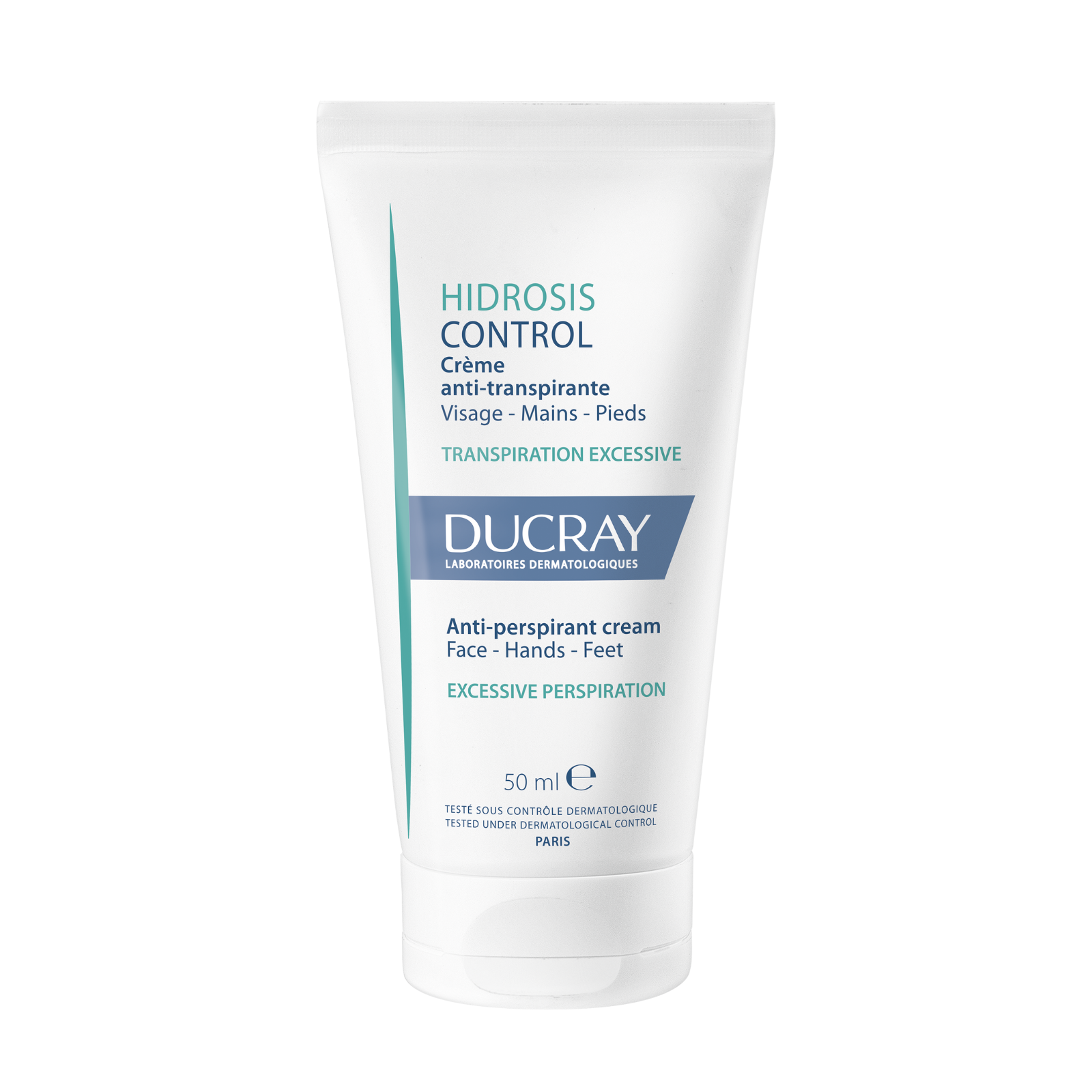 Ducray, Hidrosis Control, Antiperspirant, Grädde, För ansikte & händer, 50 ml