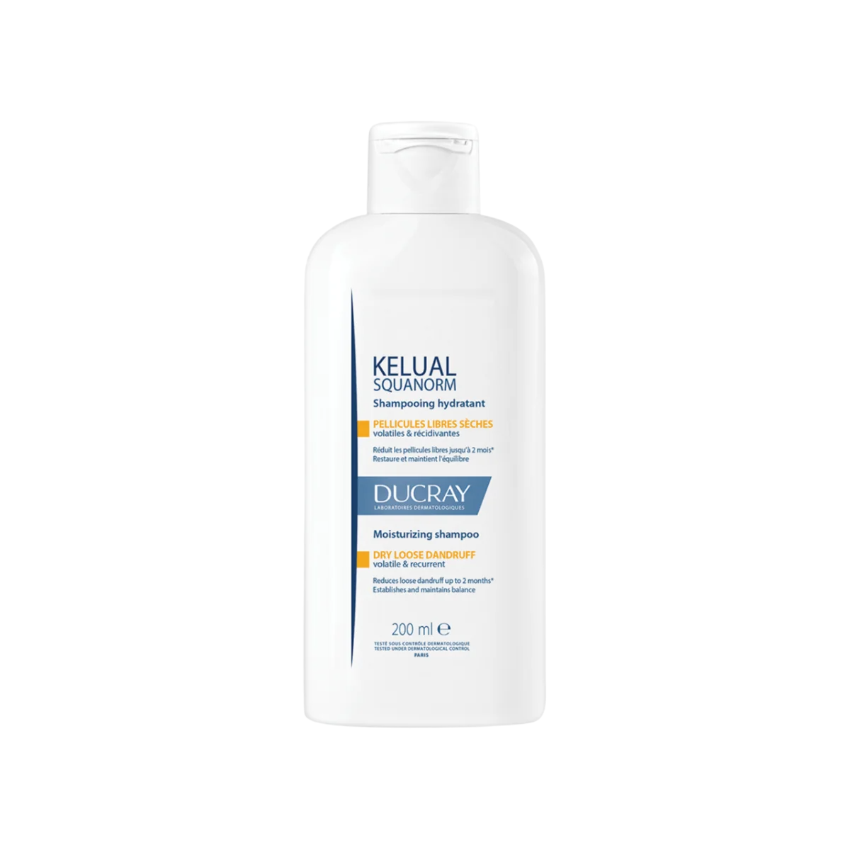 Ducray, Kelual Squanorm, Hårbehandlingsschampo, Mot mjäll, For Scalp With Dry Dandruff, 200 ml