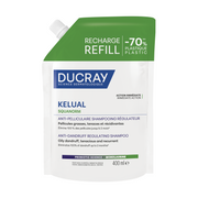 Ducray, Kelual Squanorm, Hårbehandlingsschampo, Mot mjäll, For Scalp With Oily Dandruf, Påfyllning, 400 ml