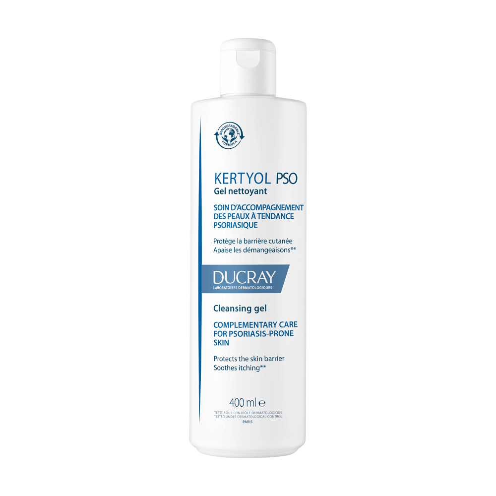 Ducray, Kertyol PSO, Rengöring & Lugnande, Rengöringsgel, 400 ml