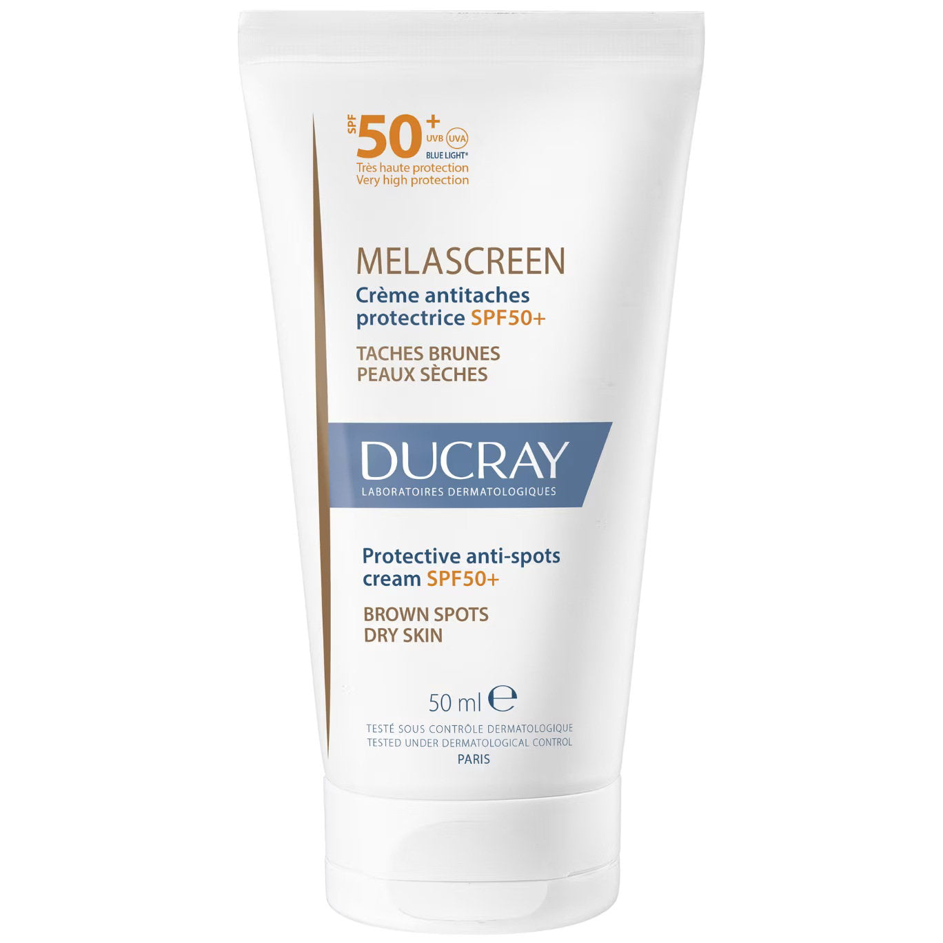 Ducray, Melascreen, Azelaic, Anti Fläck, Grädde, För ansiktet, SPF50+, 50 ml