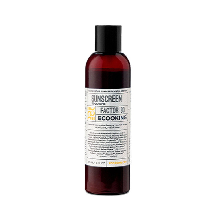 Ecooking, Sunscreen, Hydra-närande, Kroppskräm, SPF 20, 200 ml
