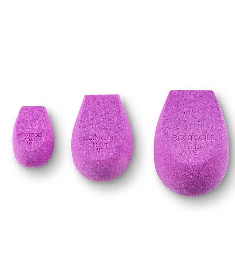 Set Trio, EcoTools, Bioblender, Sminksvamp, Lila, 3 st