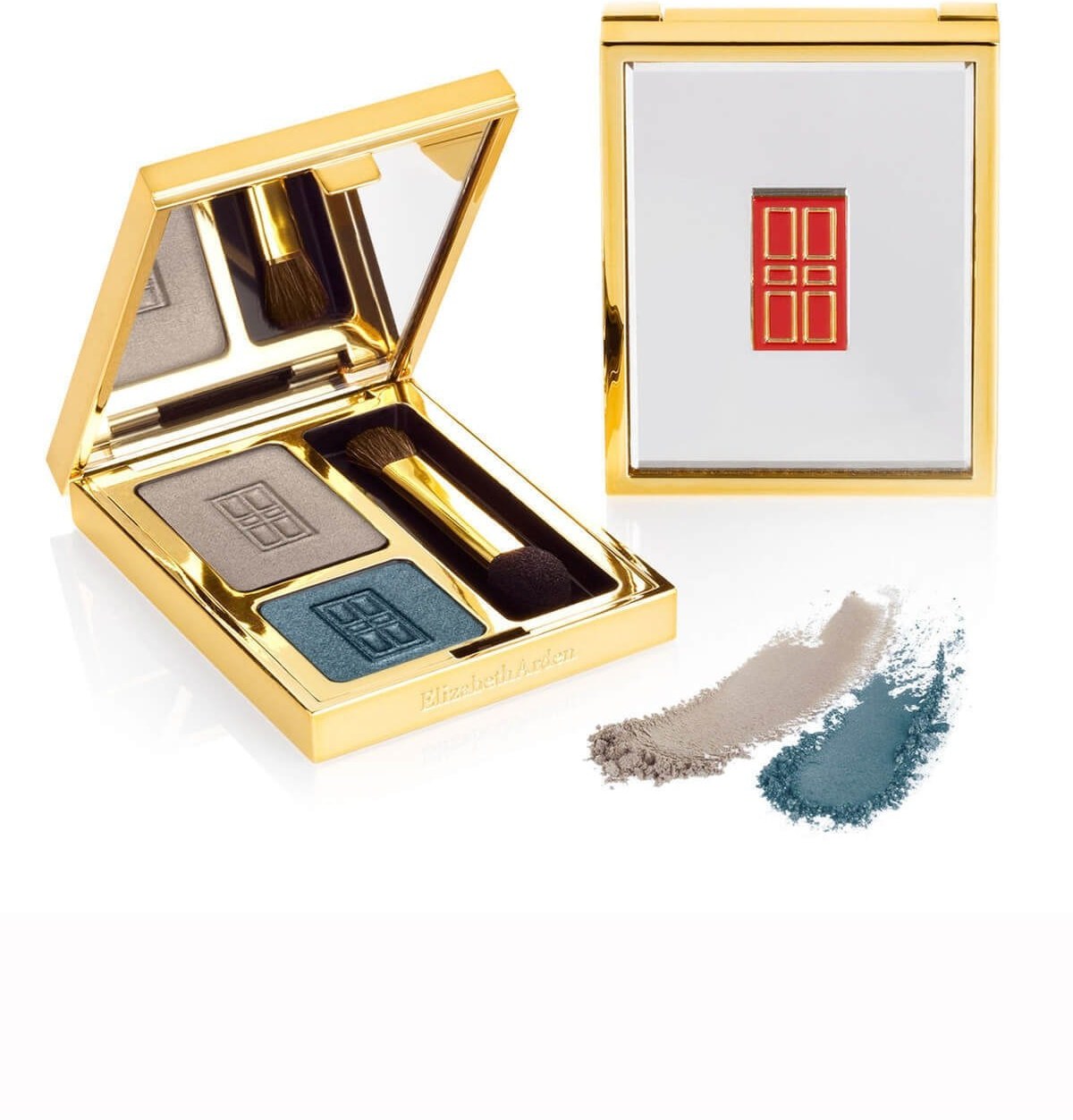 Elizabeth Arden, Beautiful Color Duo, Ögonskuggspuder, 06, Dimmig teal, 2 nyanser, 3 g