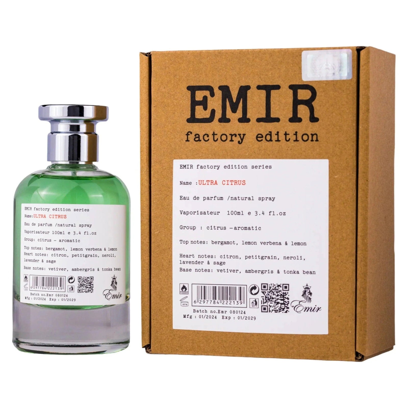 Emir, Ultra Citrus Factory Edition, Parfymvatten, Unisex, 100 ml