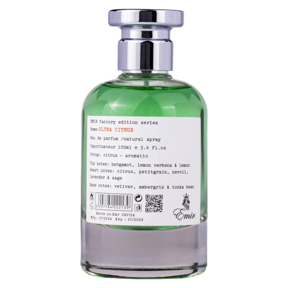 Emir, Ultra Citrus Factory Edition, Parfymvatten, Unisex, 100 ml