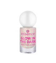 Essence, Glow In The Dark, Glow In The Dark & Shimmery, Nagellack, 14, Light Pink With Gold Shimmer, 5 ml