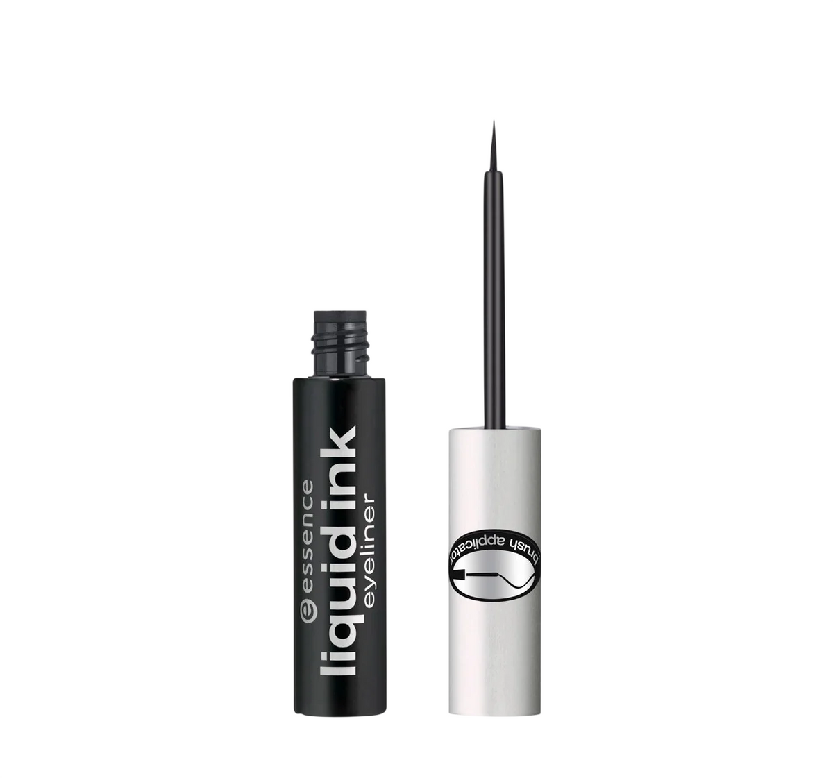 Essence, Liquid Ink, Borste, Flytande eyeliner, 01, Svart, 3 ml