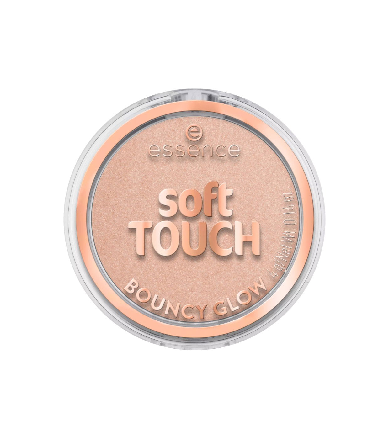 Essence, Soft Touch Bouncy Glow, Belyst, Blush highlighter kompakt, 20, Glazed Dew, 4 g