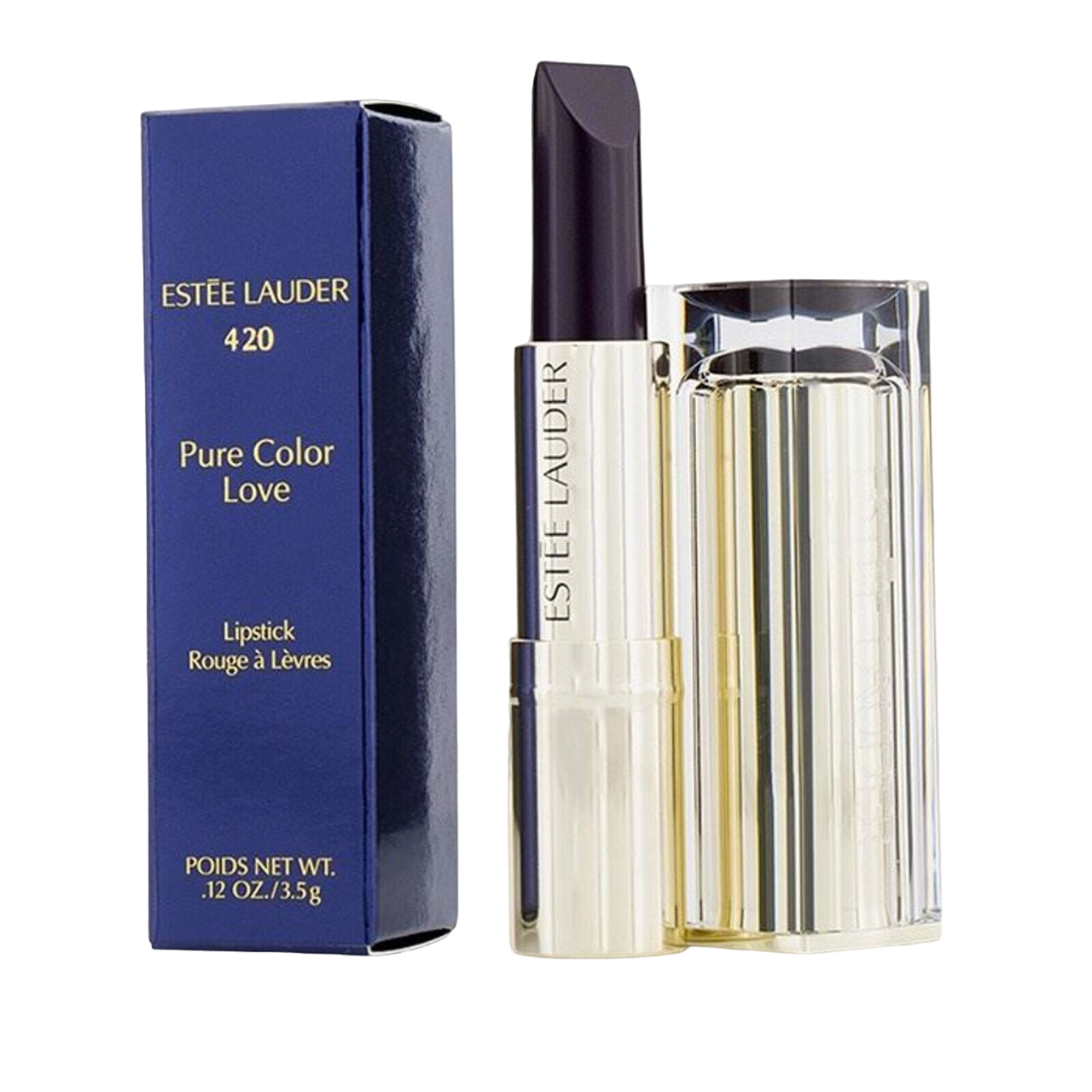 Estee Lauder, Pure Color Love, Naturliga oljor, Långvarig, Krämigt läppstift, 420, Uppåt Beta, 3.5 g
