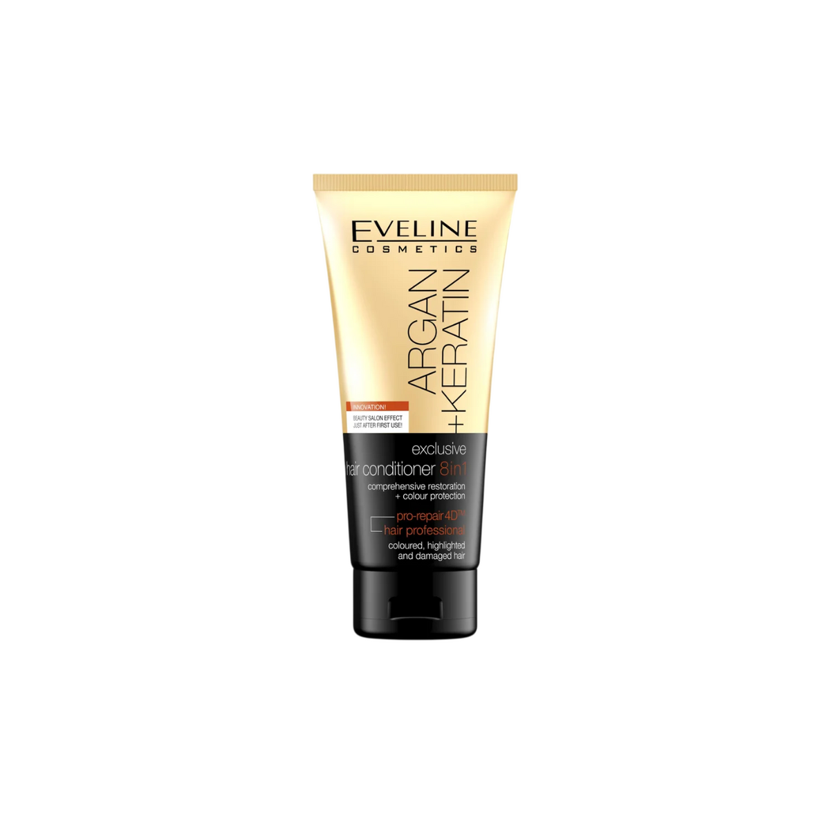Eveline Cosmetics, Argan & Keratin, Arganolja, Hårbalsam, Stöder hårväxt, 200 ml