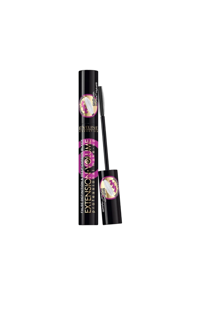 Eveline Cosmetics, Extension Volume 4D, Tjockning, Mascara, Svart, 10 ml