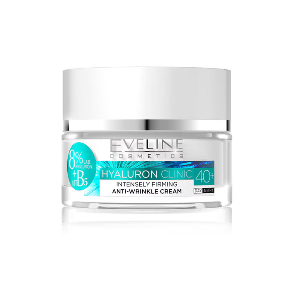 Eveline Cosmetics, Hyaluron Clinic 40+, Anti-rynkor, Dag & Natt, Grädde, För ansiktet, 50 ml