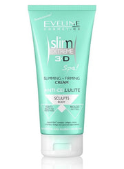 Eveline Cosmetics, Slim Extreme 3D, Anti-cellulit & bantning, Kroppskräm, Legs, buttocks, hips, abdomen, arms, Applicera dagligen, 250 ml