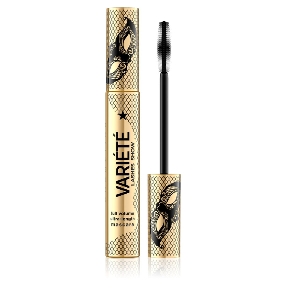 Eveline Cosmetics, Variete, Full volym, Mascara, Svart, 10 ml