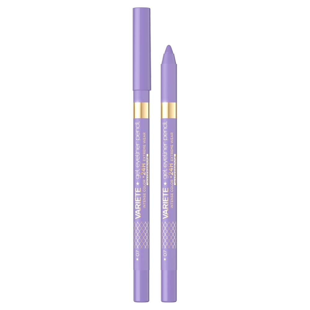 Eveline Cosmetics, Variete, Vattentät, Gelögonpenna, 07, Lavendel, 1.3 g