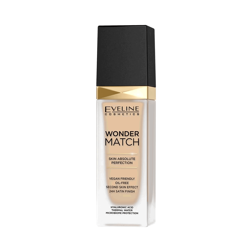 Eveline Cosmetics, Wonder Match Skin Absolute Perfection, Flytande foundation, 10, Ljus vanilj, 30 ml