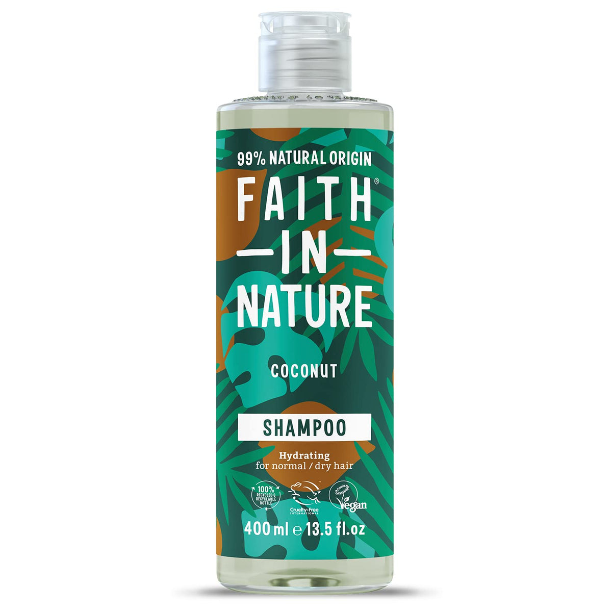 Faith In Nature, Coconut, Hårschampo, Hydrating & Moisturising, 400 ml