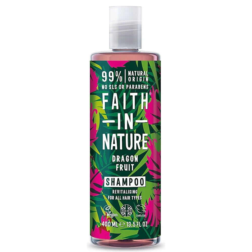 Faith In Nature, Dragon Fruit, Hårschampo, Revitalisering, 400 ml