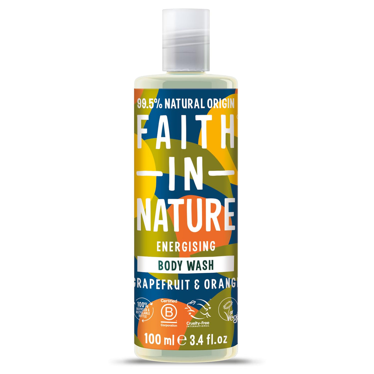 Faith In Nature, Grapefruit & Orange, Energigivande, Duschkräm, 100 ml