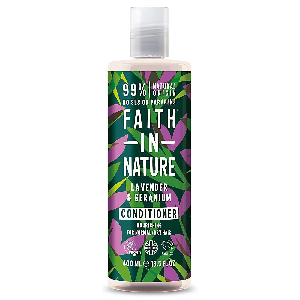 Faith In Nature, Lavender & Geranium, Hårbalsam, Näringsrik, 400 ml