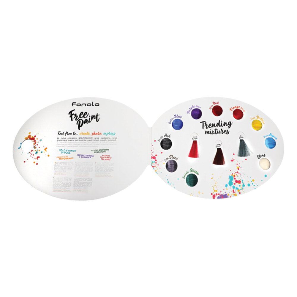 Fanola, Free Paint, Hair Colour Chart