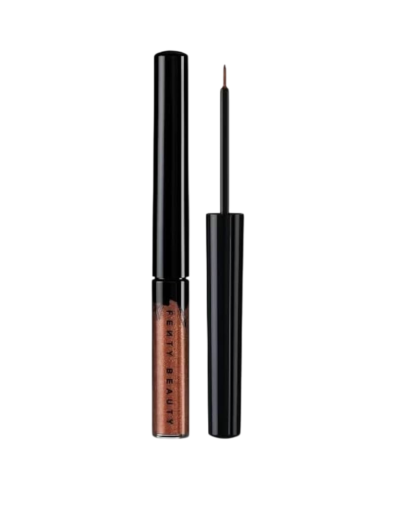 Fenty Beauty, Glitty Lid, Exakt, Flytande eyeliner, Lyxig Ros, 17.6 g