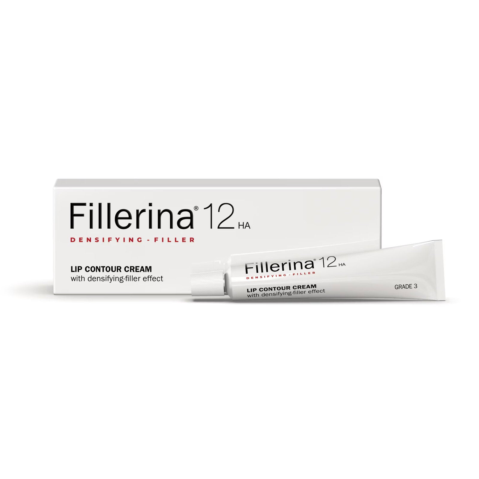 Labo Suisse, Fillerina 12HA Densifying Filler Grade 3, Hydrera & Stärk, Grädde, För läppkontur, 15 ml