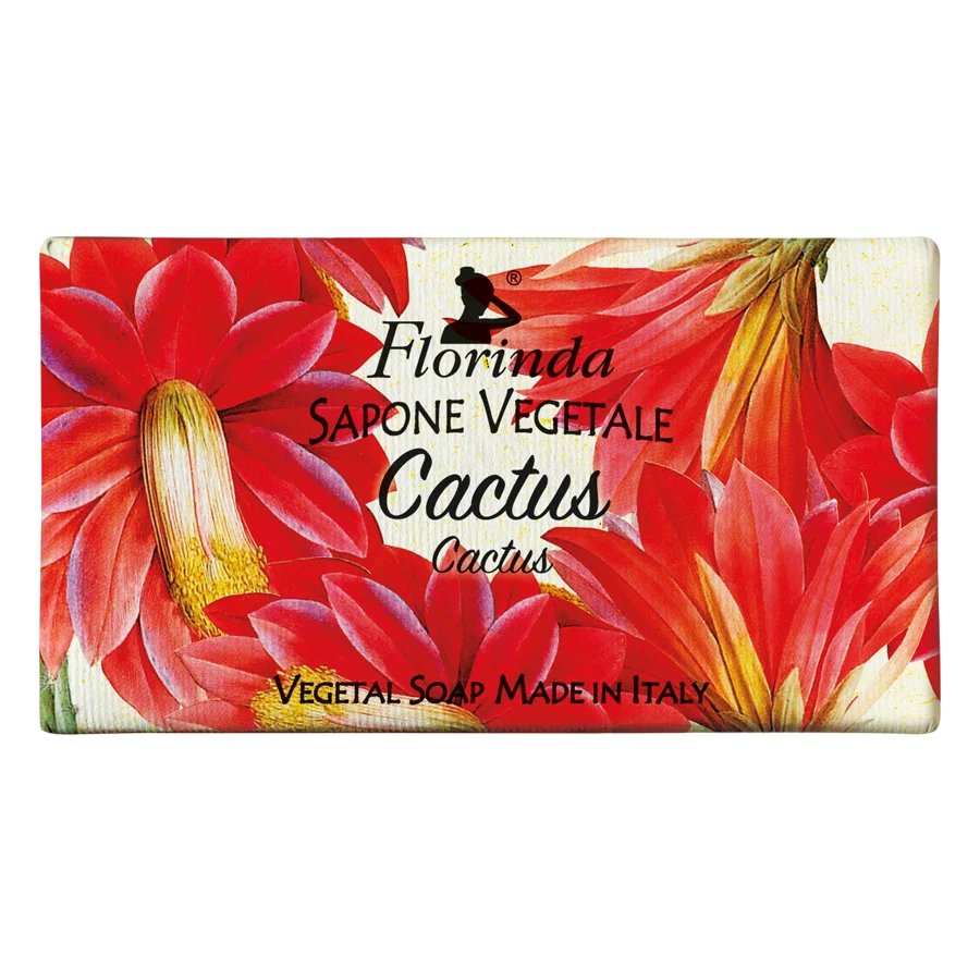 Florinda, Cactus, Vegan, Rengöring och återfuktning, Doftande tvålbar, 100 g