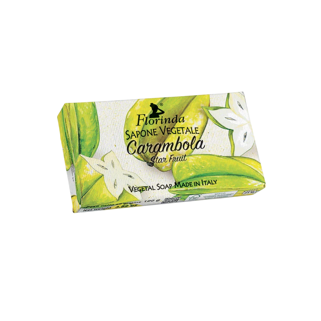 Florinda, Carambola, Vegan, Hydrating & Cleansing, Fruktig, Doftande tvålbar, 100 g
