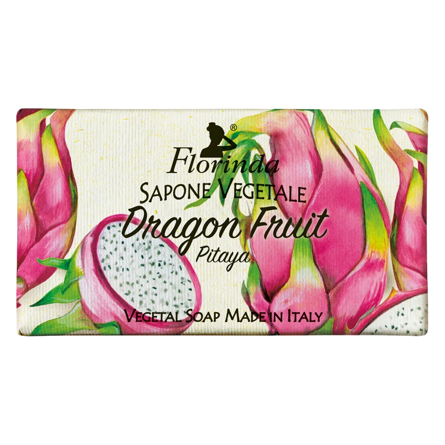 Florinda, Dragon Fruit, Vegan, Hydrating & Cleansing, Fruktig, Doftande tvålbar, Händer & kropp, 100 g