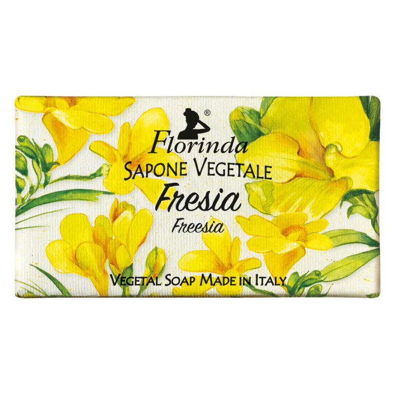 Florinda, Freesia, Vegan och cruelty-free, Cleansing & Softening, Blommig, Doftande tvålbar, Body & Hands, 100 g