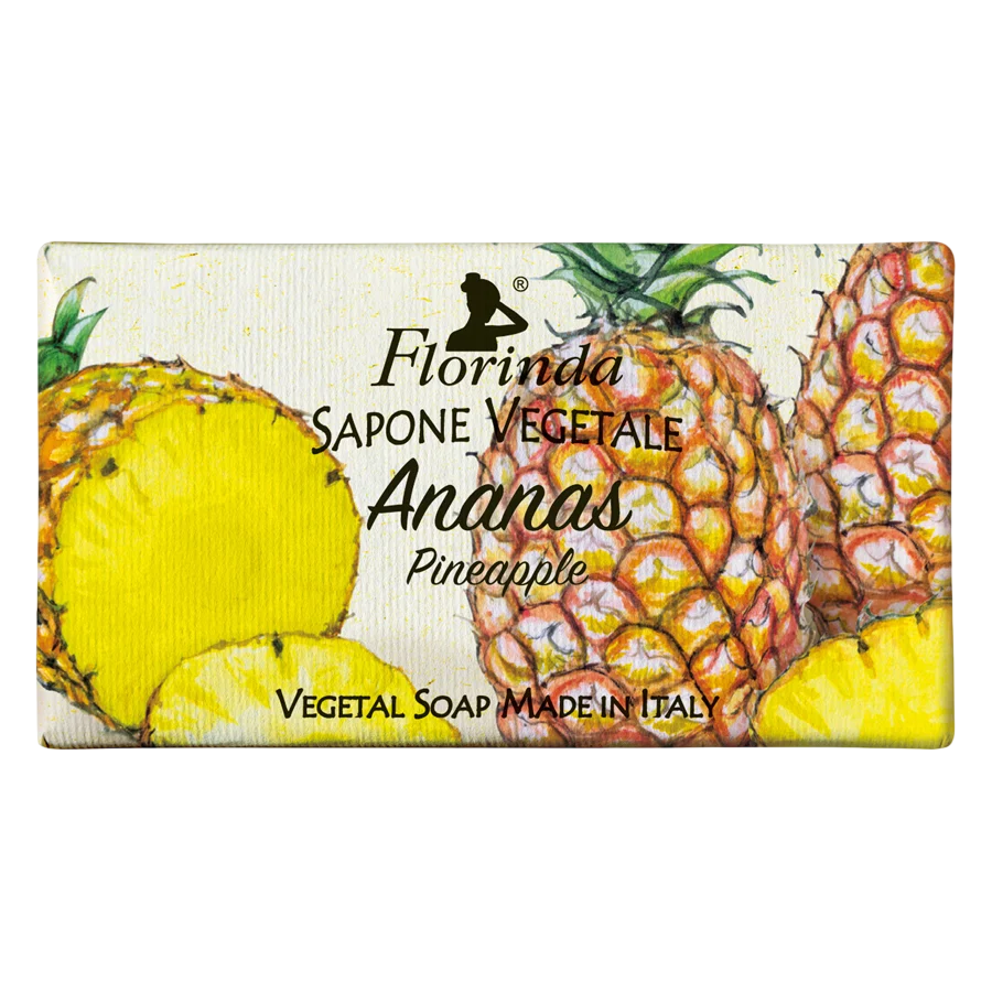 Florinda, Pineapple, Vegan, Cleansing & Softening, Fruktig, Doftande tvålbar, Kropp, 100 g