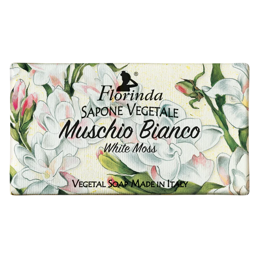 Florinda, White Moss, Vegan, Hydrating & Cleansing, Mysk, Doftande tvålbar, Kropp, 100 g