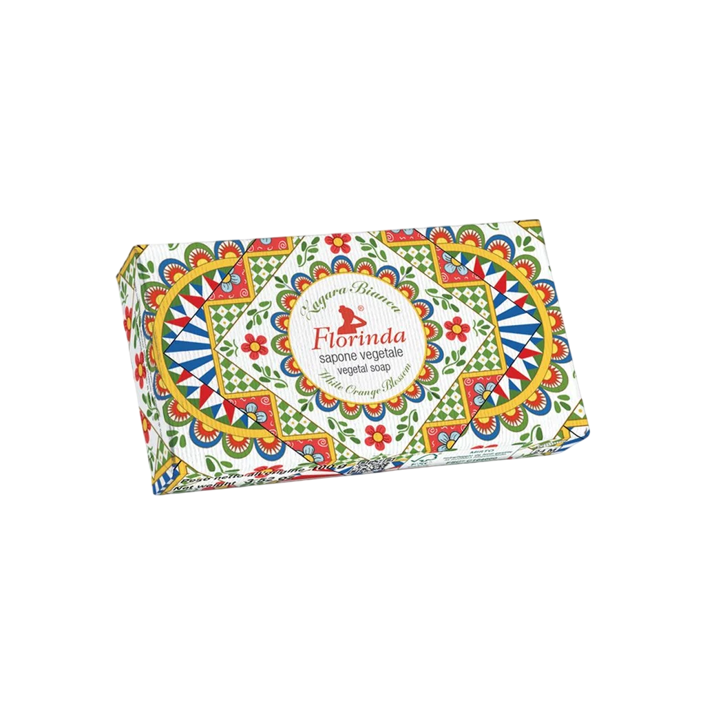 Florinda, White Orange Blossom, Vegan, Återfuktande, Doftande tvålbar, Kropp, 100 g