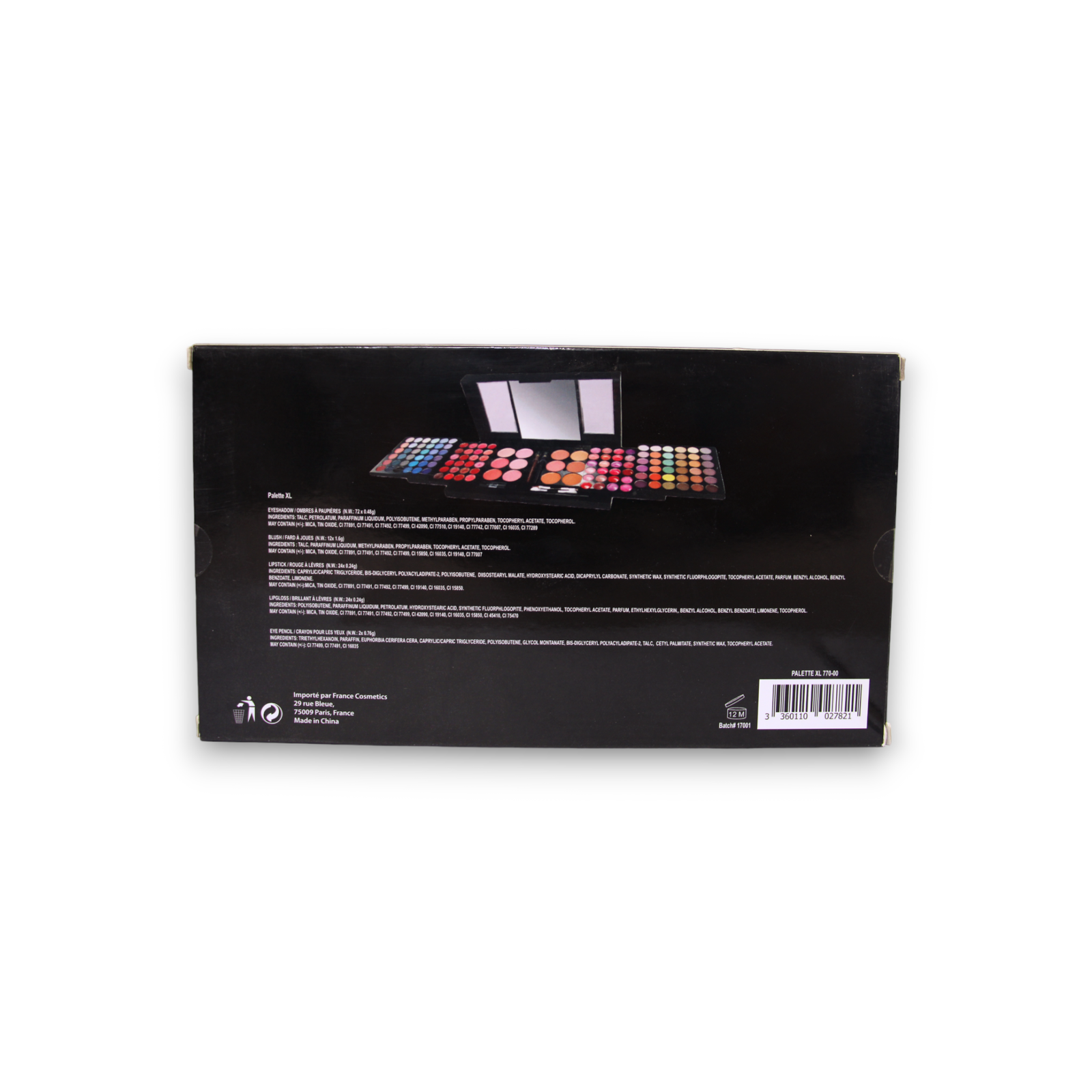 France Cosmetics , France Cosmetics , Ansiktspalett, 72 + 12 + 24 + 24 + 2 st, 67 g