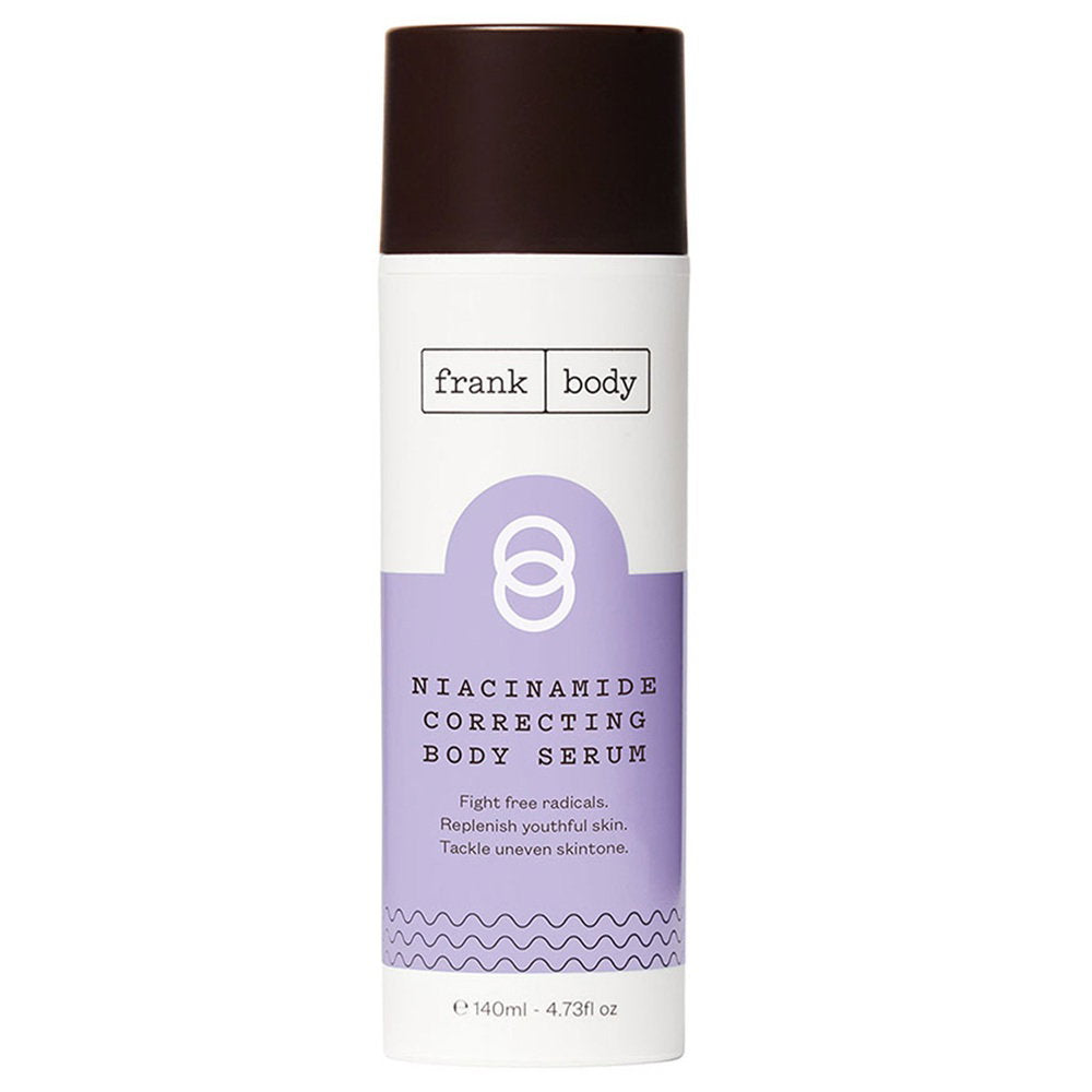 Frank Body, Niacinamide Correcting, Utjämning och kväll, Kroppsserum, Dagligen, 140 ml