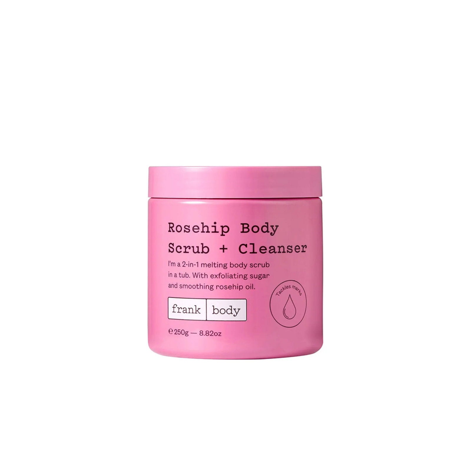 Frank Body, Rosehip, Exfolierande rengöring, 250 ml