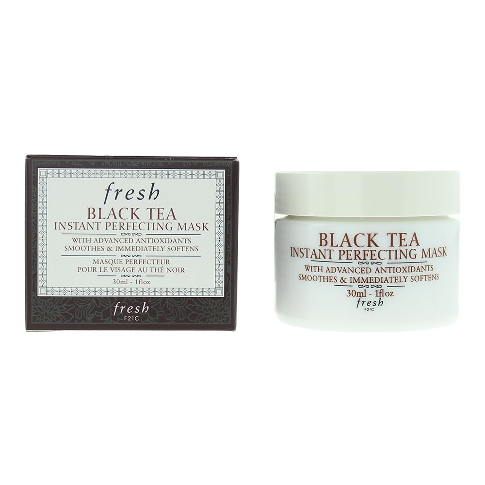 Fresh, Black Tea, Slät, Antioxidanter, Gelmask, För ansiktet, 30 ml