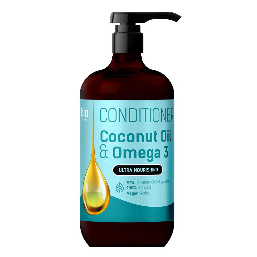 Bio Naturell, Bio Naturell, Coconut Oil & Omega 3, Hårschampo, Närande, Återfuktande, 946 ml