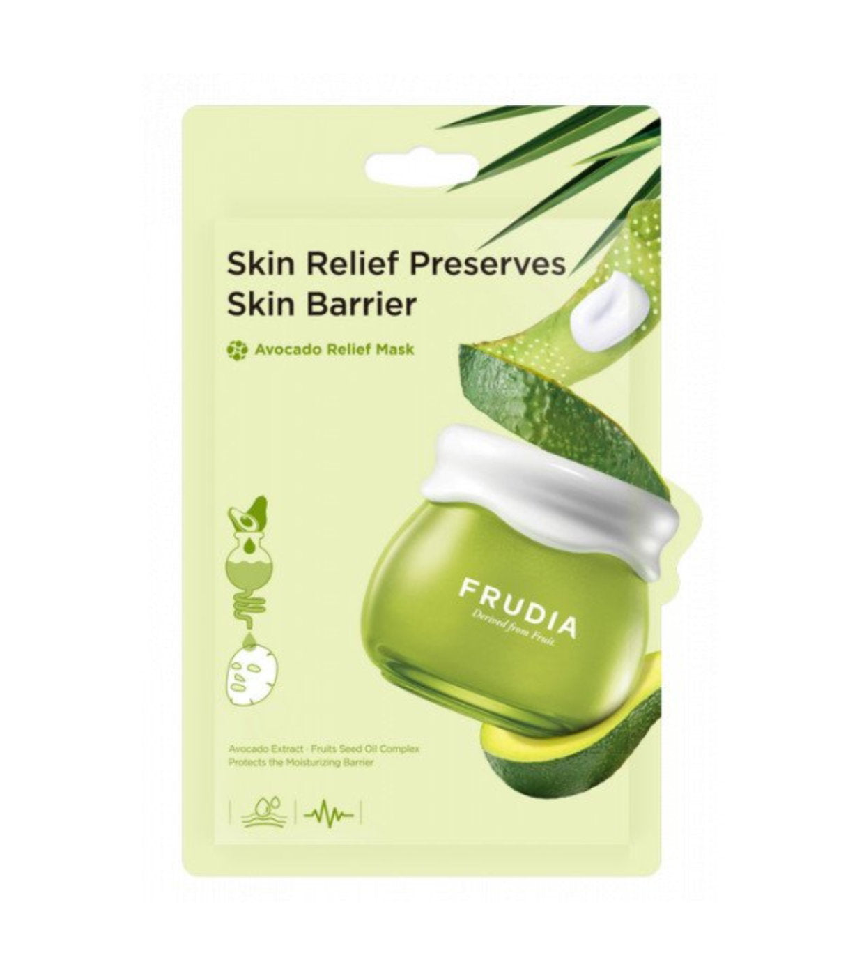 Frudia, Delivered From Fruit, Avokado, Stresslindring, Ansiktsmask, För ansiktet, 20 ml